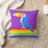 Grafische kinder toucans regenboogkleurige kussen (Deken)
