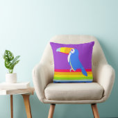 Grafische kinder toucans regenboogkleurige kussen (Stoel)