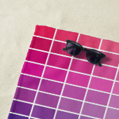 Grafische kleur Tabel Spectrum Palet Ombre Strandlaken (In situ)