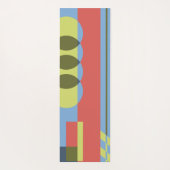 Grafische kleuren en vormen yogamat (Achterkant)