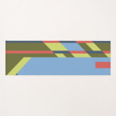 Grafische kleuren en vormen yogamat (Voorkant (horizontaal))