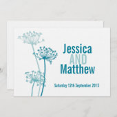 Grafische koeien van de moderne bloem voor peterse kaart (Voorkant / Achterkant)