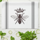 grafische koningin theedoek (Gevouwen)