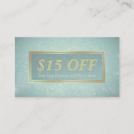 Grafische korting Coupon Makeup Beauty Salon Blue