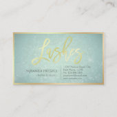 Grafische korting Coupon Makeup Beauty Salon Blue  (Achterkant)