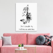 Grafische kunst Gray Wolf Wildlife Kindness Quote Canvas Afdruk (Insitu (Woonkamer))