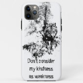 Grafische kunst Gray Wolf Wildlife Kindness Quote Case-Mate iPhone Case (Achterkant)