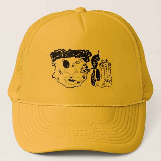 Grafische kunst in elkaar slaan trucker pet (Voorkant)