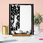 Grafische kunst konijn en scroll acryl teken acryl bord (Huwelijk)