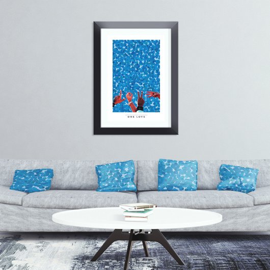 Grafische Kunst Liefde Handen Gemengde Media Poster