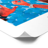 Grafische Kunst Liefde Handen Gemengde Media Poster (Hoek)