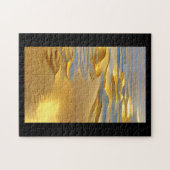 Grafische kunst met gouden zanden legpuzzel (Horizontaal)
