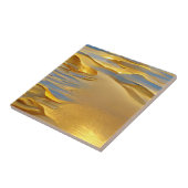 Grafische kunst met gouden zanden tegeltje (Zijkant)