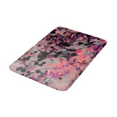 Grafische kunst met rode zwarte bloem badmat (Gekanteld)