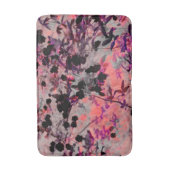 Grafische kunst met rode zwarte bloem badmat (Voorkant Verticaal)