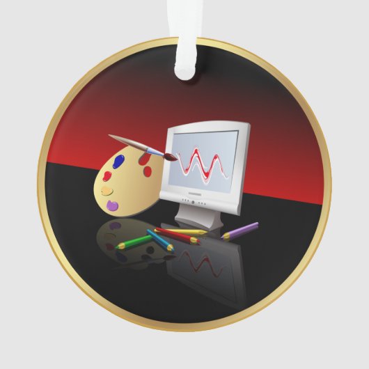 Grafische kunst ornament (achterkant)