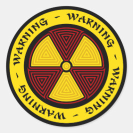 Grafische kunst stralingssymbool Sticker