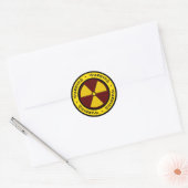 Grafische kunst stralingssymbool Sticker (Envelop)