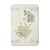 Grafische kunst, theetijd badmat (Voorkant Verticaal)