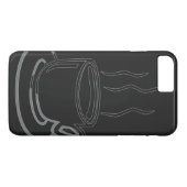 Grafische kunst van de Koffiebeker Case-Mate iPhone Case (Achterkant (Horizontaal))