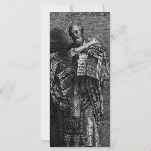 Grafische kunst van Sint-Athanasius van Alexandrië (Voorkant)