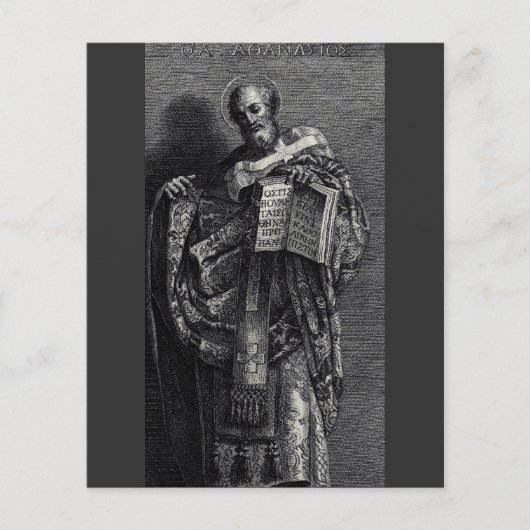 Grafische kunst van Sint-Athanasius van Alexandrië (Voorkant)