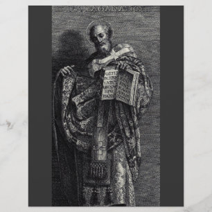 Grafische kunst van Sint Athanasius van Alexandrië Flyer