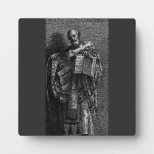 Grafische kunst van Sint-Athanasius van Alexandrië Fotoplaat