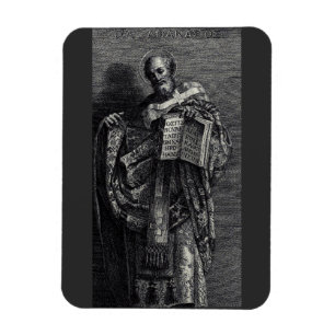 Grafische kunst van Sint-Athanasius van Alexandrië Magneet