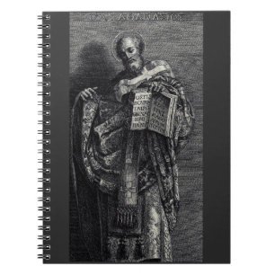 Grafische kunst van Sint-Athanasius van Alexandrië Notitieboek