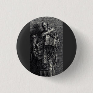 Grafische kunst van Sint-Athanasius van Alexandrië Ronde Button 3,2 Cm