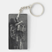 Grafische kunst van Sint-Athanasius van Alexandrië Sleutelhanger (achterkant)