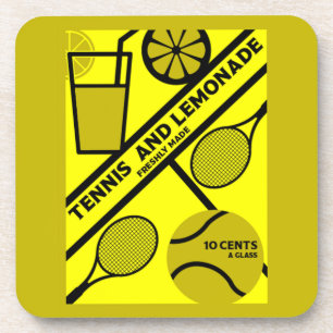 Grafische kunst van Tennis Player Bier Onderzetter