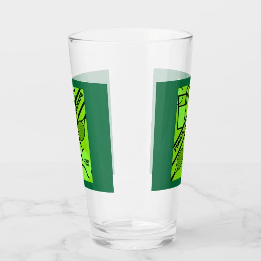 Grafische kunst van Tennis Player Glas (Rechts)
