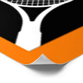 Grafische kunst van Tennis Player Poster (Hoek)