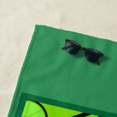 Grafische kunst van Tennis Player Strandlaken (In situ)