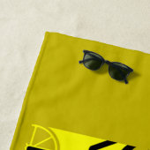 Grafische kunst van Tennis Player Strandlaken (In situ)