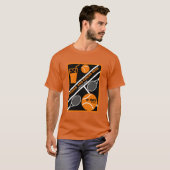 Grafische kunst van Tennis Player T-shirt (Voorkant volledig)