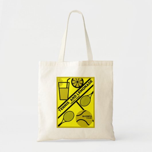Grafische kunst van Tennis Player Tote Bag (Voorkant)