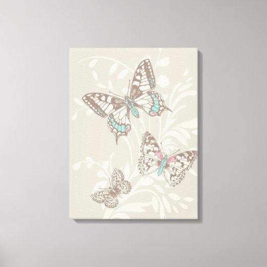 Grafische kunst vlinders en bloemendoek print (Voorkant)