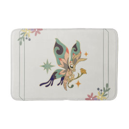 Grafische kunst, zachte vlinder badmat