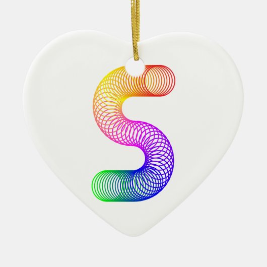Grafische kunstletters S Keramisch Ornament (Voorkant)