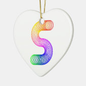 Grafische kunstletters S Keramisch Ornament (Links)