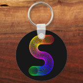 Grafische kunstletters S Sleutelhanger (Voorkant)