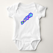 Grafische letter "in levende kleur" romper (Voorkant)