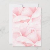 Grafische liefde in bloei, roos voor kalligrafisch kaart (Achterkant)