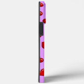 Grafische liefhebbers Rood hartpatroon op elegant  Case-Mate iPhone Case (Achterkant / Rechts)