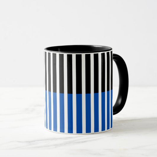 Grafische lijnen mok (Voorkant rechts)