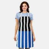 Grafische lijnen schort (Gedragen)