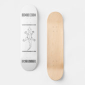 Grafische lizzard persoonlijk skateboard (Voorkant)